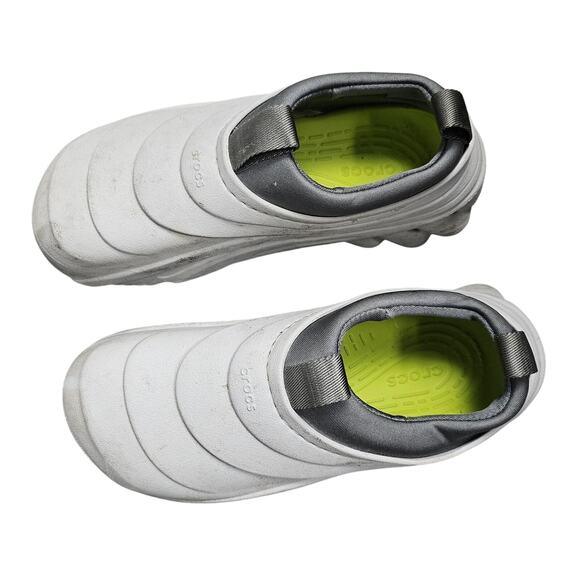 Crocs Echo Storm Shoes Womens 7 Mens 5 Gray Slip On Sneaker Clog Chunky Outdoors - Picture 2 of 7